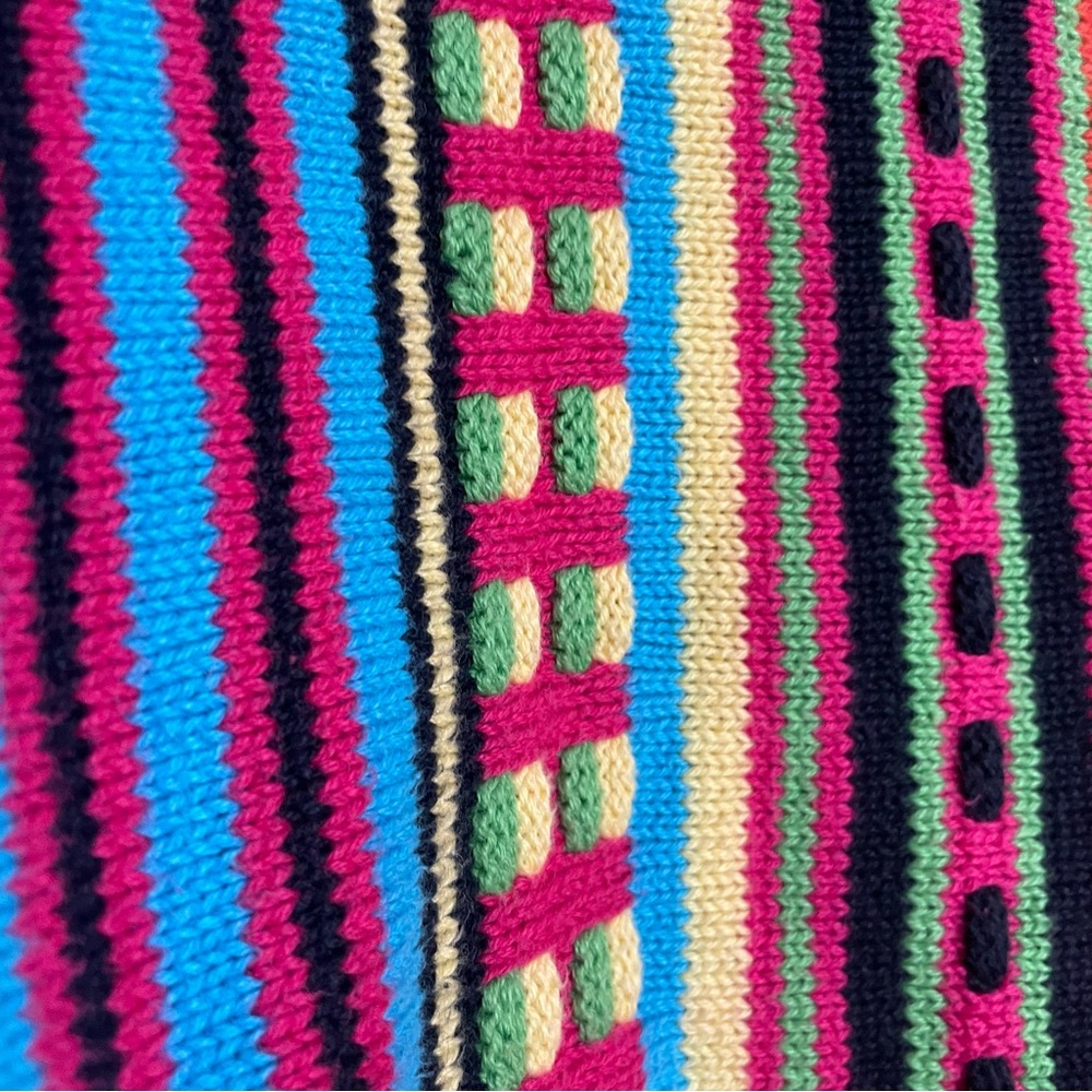 Vintage 90s cotton 3D knit Coogi Style Sweater size large - Picture 2 of 6